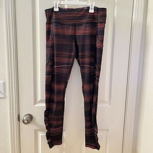 Lululemon Speed Tight IV Leggings Twisted Dune Alarming Black Women's Size 10